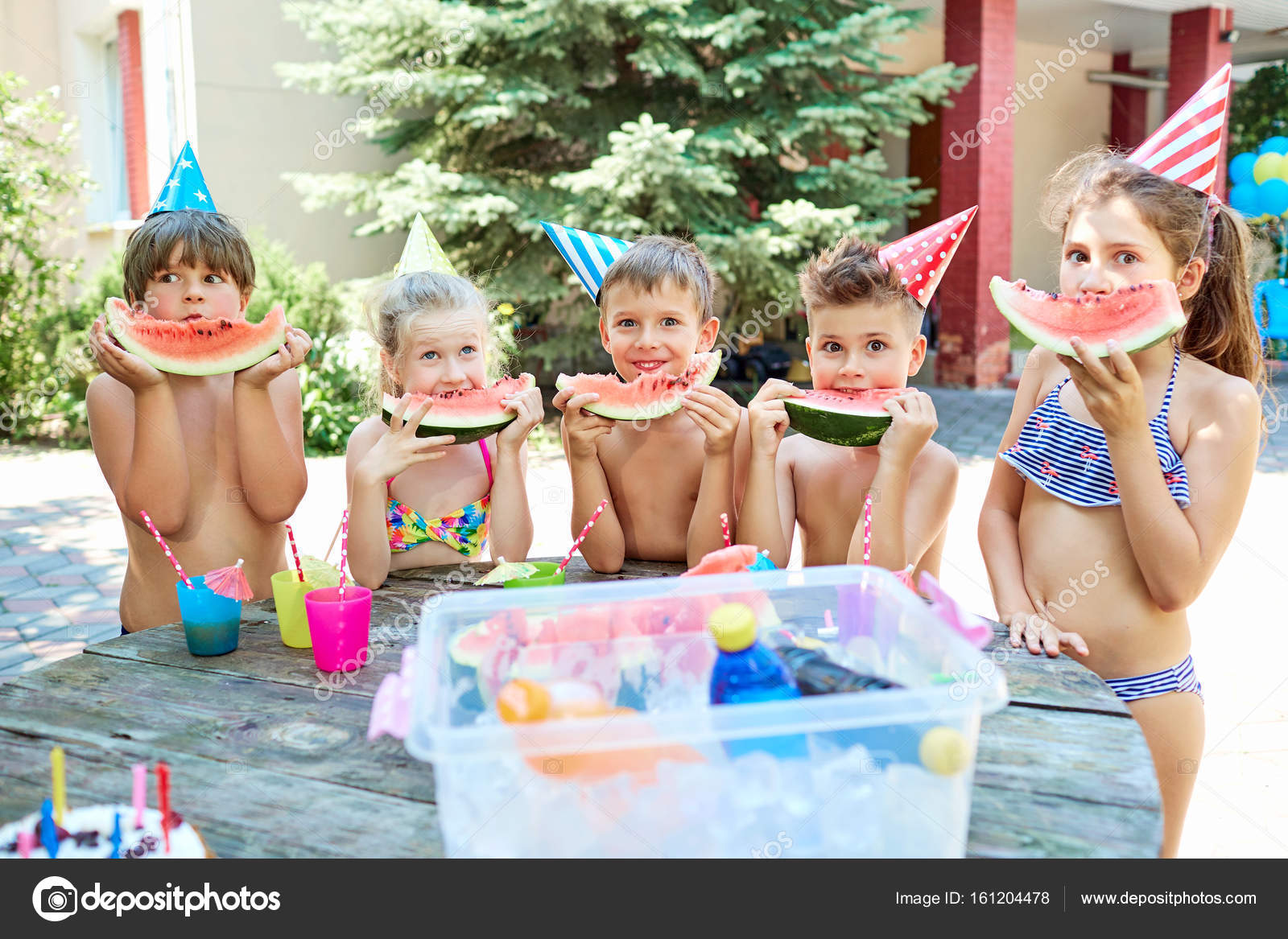 children in bathing suits