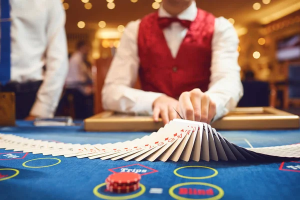 Casino wedden gokken spel poker roulette concept. — Stockfoto