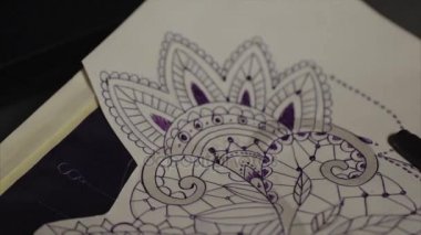 Dövme kroki yakın çekim