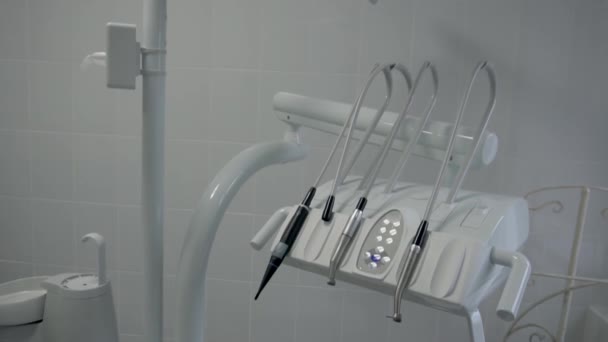 Clinica dentistica. Panoramica dell'unità dentale . — Video Stock