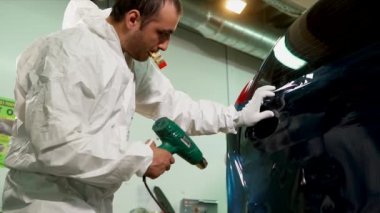 İşçi garaj saç kurutma makinesi sürekli yüzey vinil ısıtmalı.