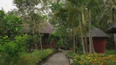 Asya tropikal bahçesinde seyahat