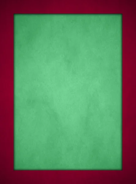 Uno Sfondo Pergamena Verde Chiaro Con Una Ricca Cornice Rossa — Foto Stock