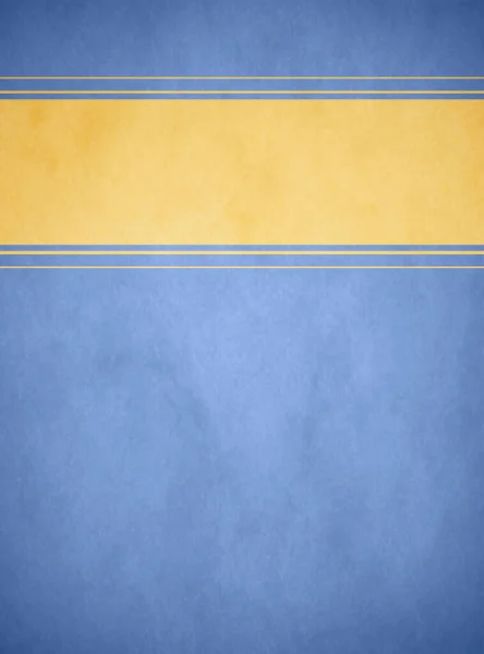 Uno Sfondo Pergamena Azzurro Con Banner Oro Strutturato Con Finiture — Foto Stock