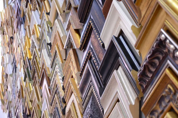 Fragments Cadres Une Baguette Sur Une Vitrine — Photo