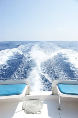 Kıç taraftaki bir tekne