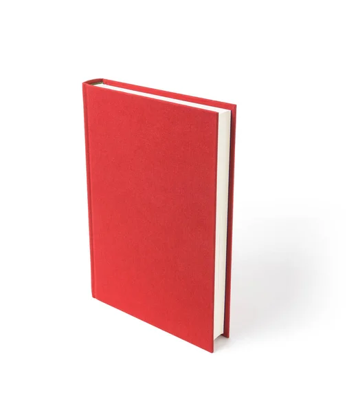 Livre rouge isolé — Photo