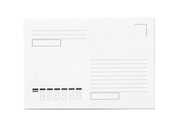 Envelope em branco, frente — Fotografia de Stock