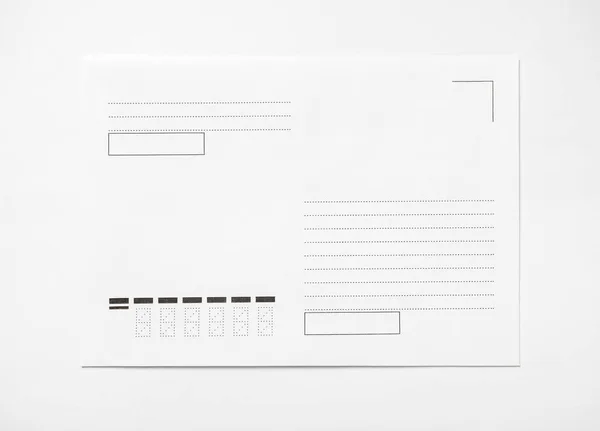 Envelope em branco, frente — Fotografia de Stock