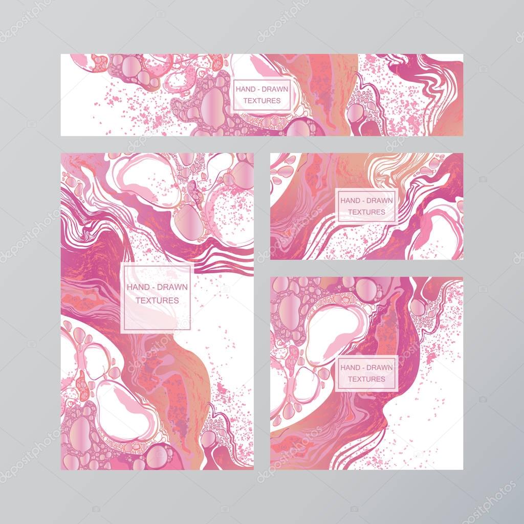 Marble abstract business card