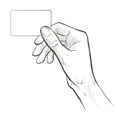 El tutma sanal kartvizit