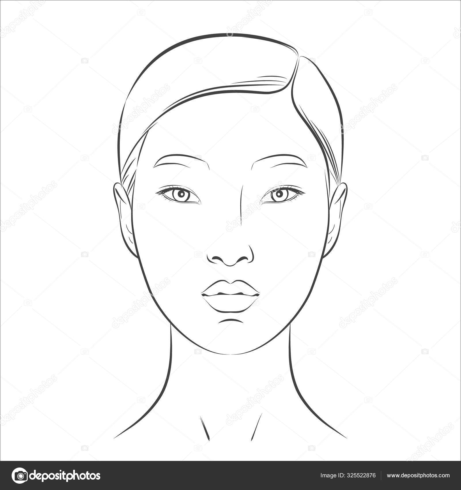 girl face outline