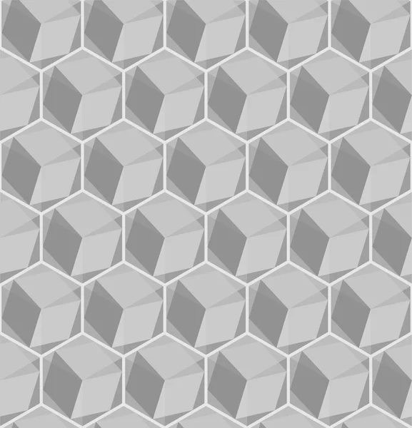 Modèle géométrique sans couture à la mode des hexagones — Image vectorielle