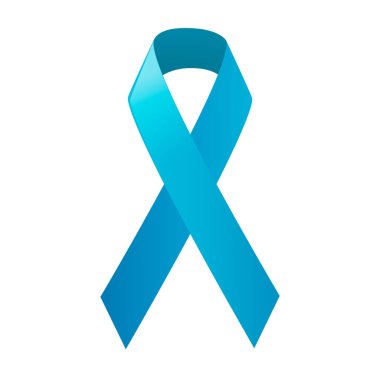 Dünya prostat kanseri günü. Farkındalık Blue Ribbon. 