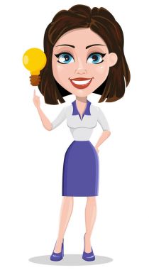 Güzel iş kadını fikir sahip olmak. İşkadını resmi olarak biz