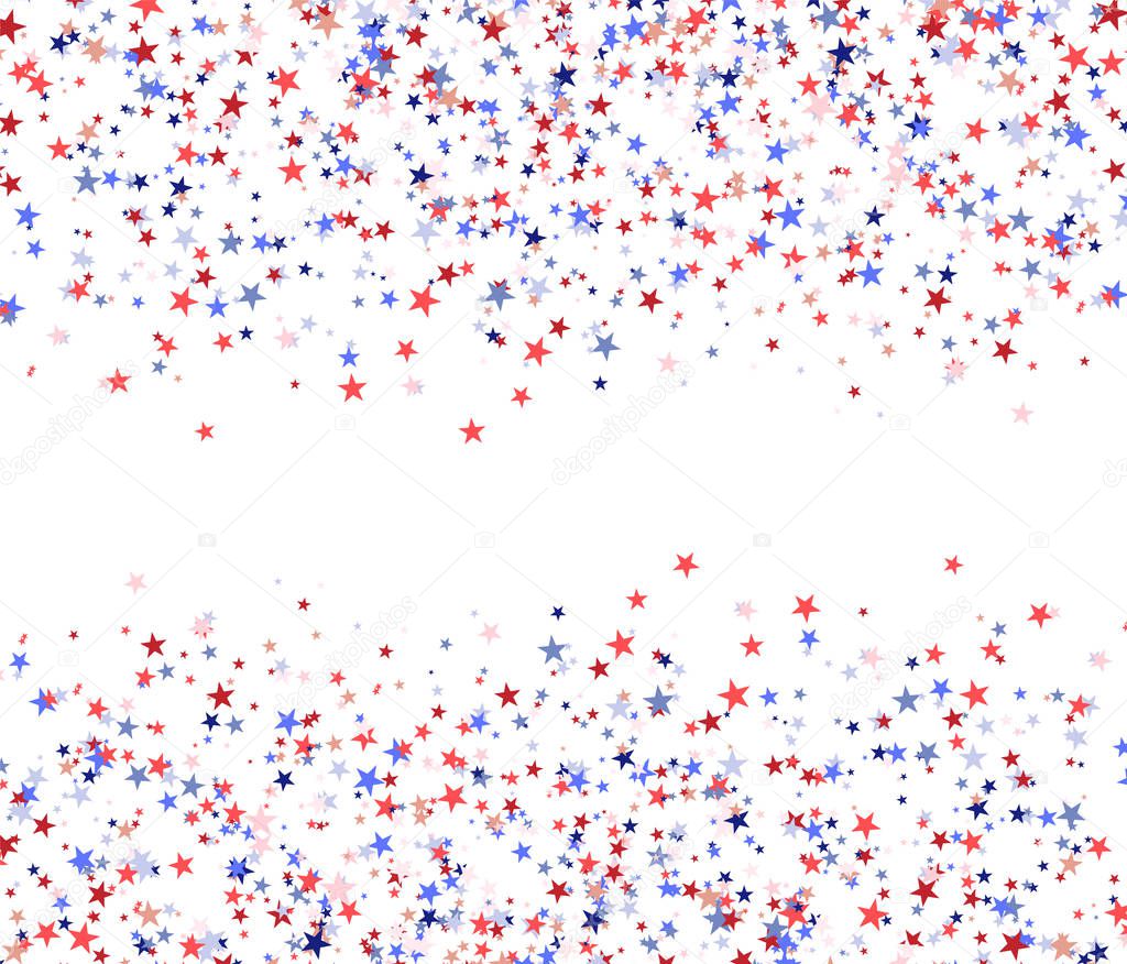 Red, blue and white stars with blank space in the centre, nation