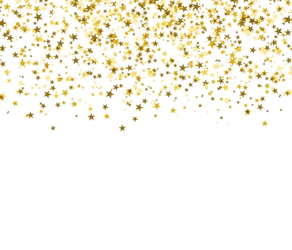 Estrelas douradas no fundo branco. Contexto abstrato . —  Vetores de Stock