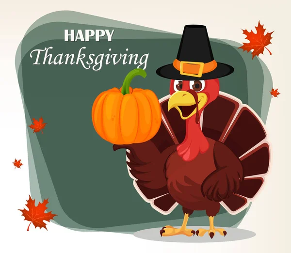 Şükran Günü tebrik kartı Hacı giyen Türkiye kuş 