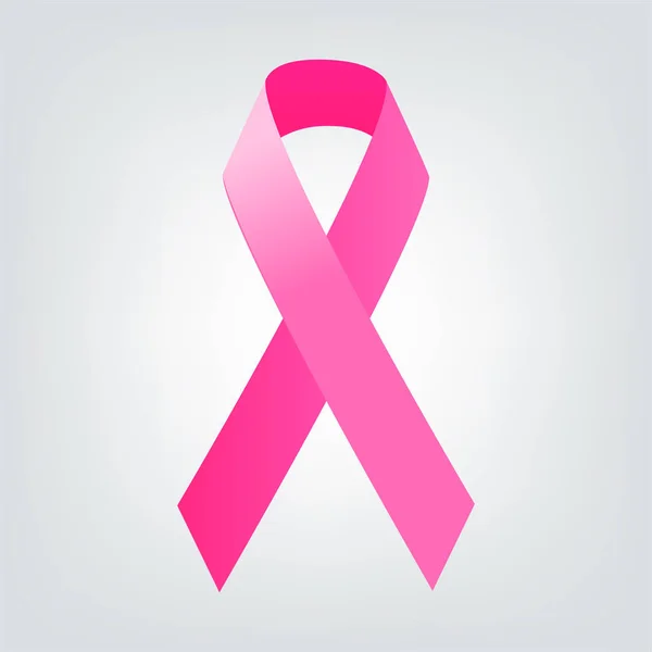 Mell rák tudatosság rózsaszín szalag. Nők egészségügyi koncepció. — Stock Vector