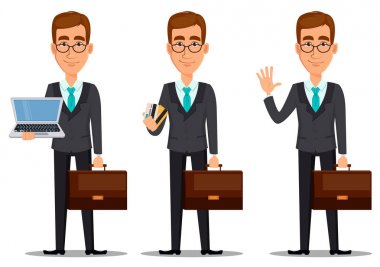 iş adamı çizgi film karakteri