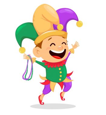 Mardi Gras şakacı holding Kolyeler 