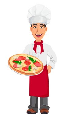 Üniformalı genç profesyonel şef 