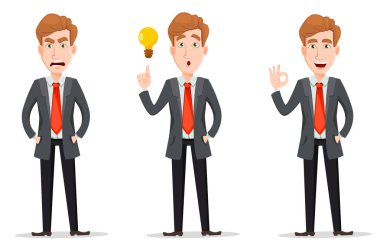 İş adamı sarışın saçlı ayarla