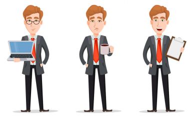 İş adamı sarışın saçlı ayarla