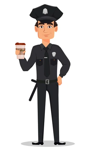 Police officer, policeman — Stock Vector