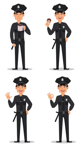 Agent de police, policier — Image vectorielle