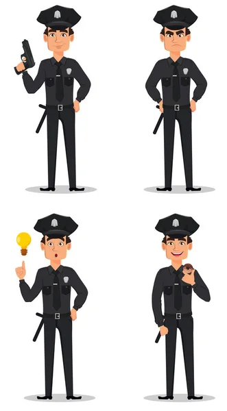 Agent de police, policier — Image vectorielle