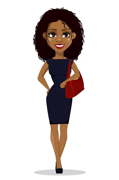 Mujer de negocios afroamericana — Vector de stock