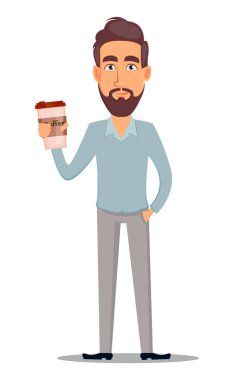 İş adamı rahat kıyafetler içinde