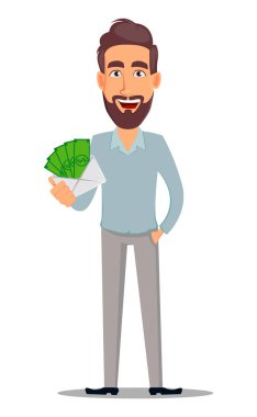 İş adamı rahat kıyafetler içinde