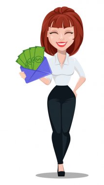 iş kadını çizgi film karakteri