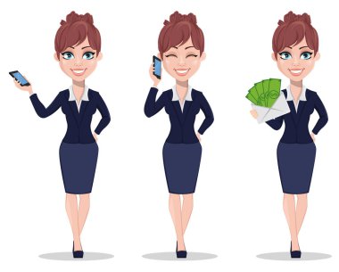 Güzel iş kadını office tarzı giysiler