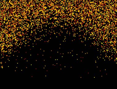 Gökyüzünden kırmızı, sarı ve turuncu noktalar düşüyor