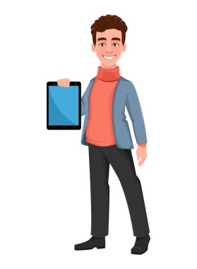 Başarılı bir iş adamı. Yakışıklı iş adamı.