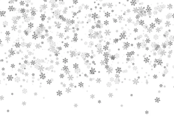 Flocons de neige tombant du ciel — Image vectorielle