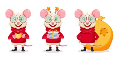 Mutlu Noeller ve mutlu yıllar. Komik fare.