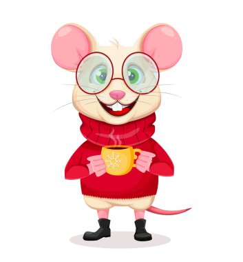 Mutlu Noeller ve mutlu yıllar. Komik fare.