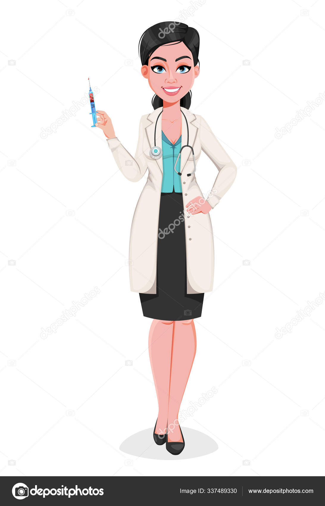 Female doctor cartoon Vector Art Stock Images | Depositphotos