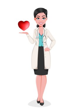 Tıp doktoru kadın çizgi film karakteri