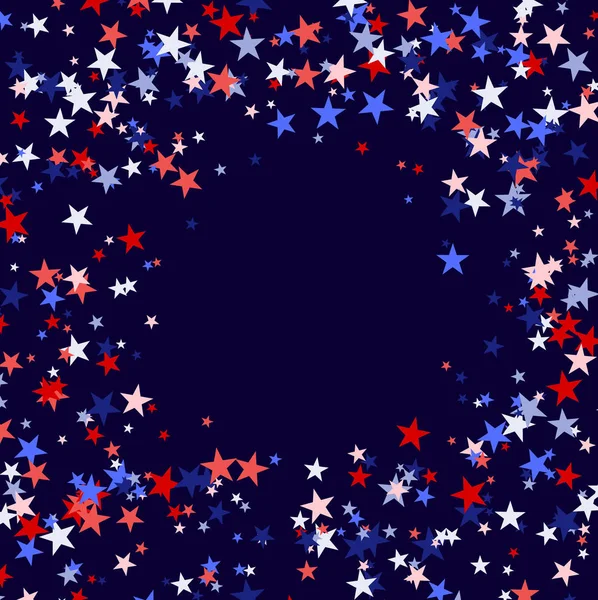 Fondo hecho de estrellas rojas, azules y blancas — Vector de stock