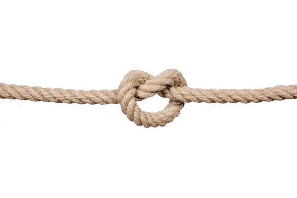 Коноплі мотузки вузлом . — стокове фото