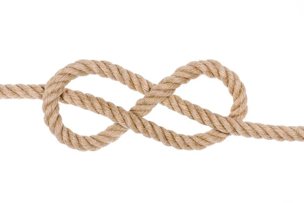 Coarda de cânepă Knot . — Fotografie, imagine de stoc