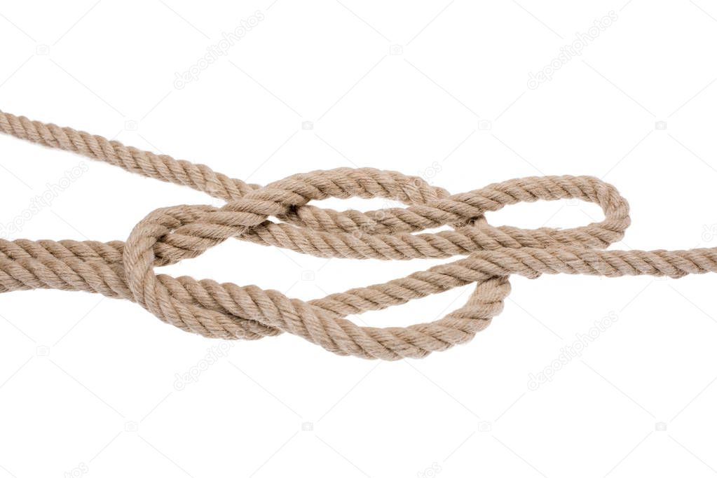 Nautical rope knot. — Stock Photo © kristo74 129043046