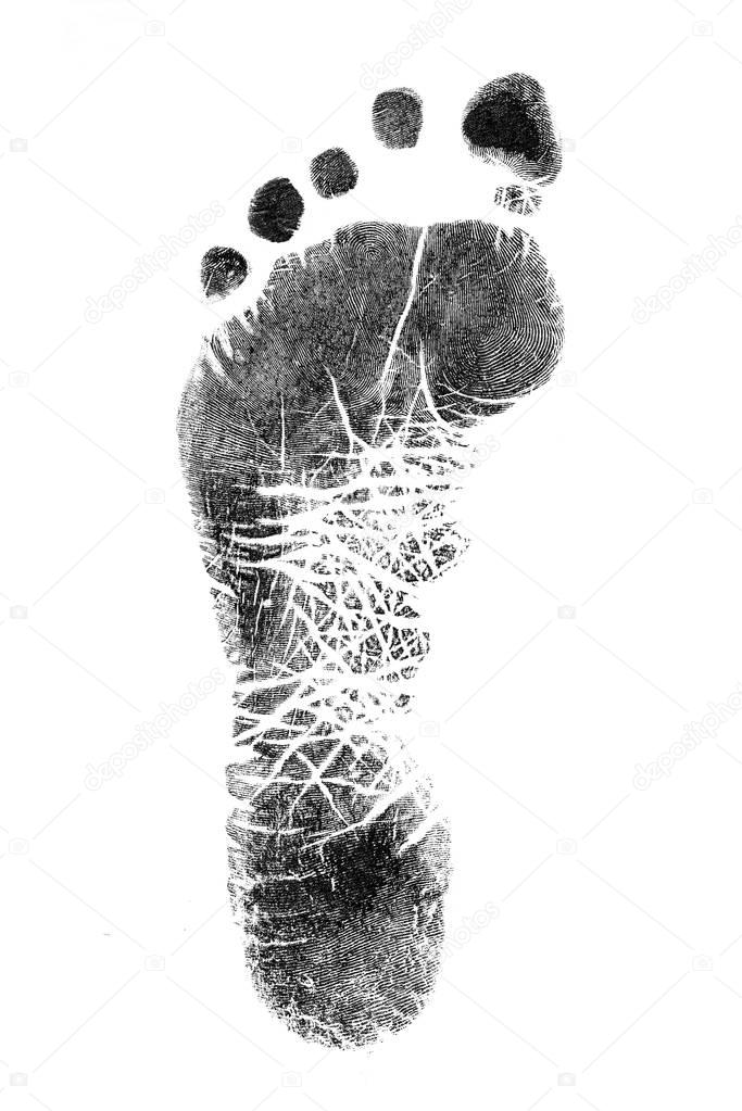 Print of feet.
