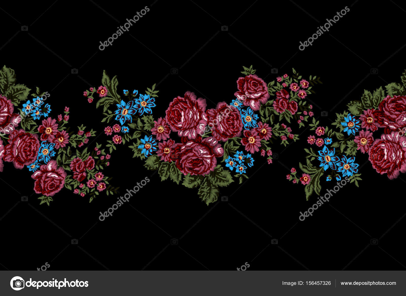 Floral tcnuh border stock vector tabuday 156457326 Floral tcnuh border stock vector tabuday 156457326