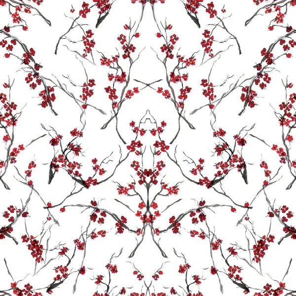 cherry blossom seamless pattern.